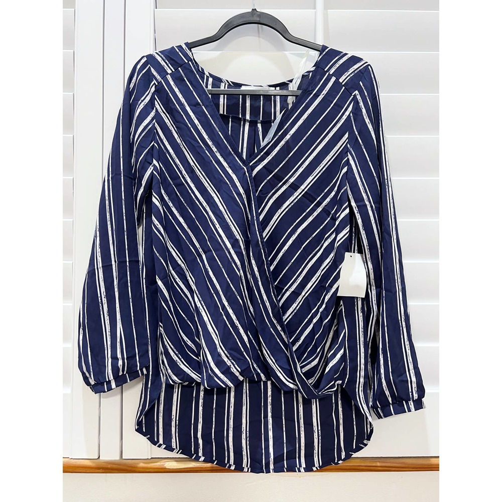 NWT LUSH Nordstrom Striped Blouse M (794)
